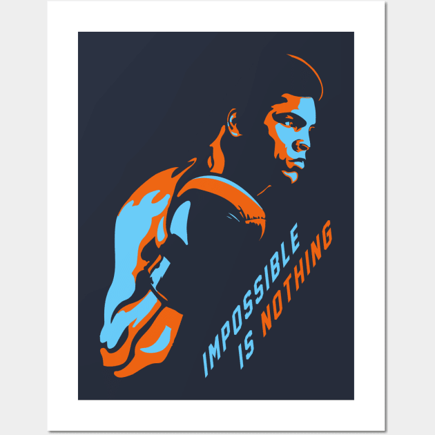 Impossible is Nothing - Muhammad Ali Tribute Wall Art by AllriotOutlet